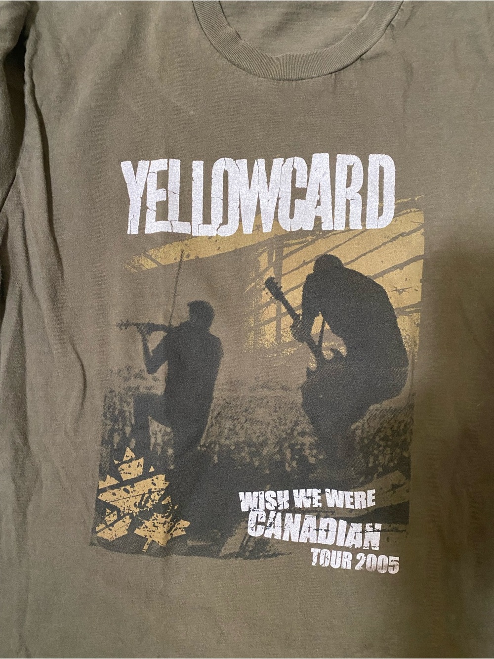 Y2K Yellowcard 2005 Canadian Tour T-Shirt